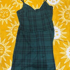 Plaid Green Dress